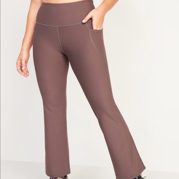 Old Navy Pants - COPY - Old Navy High Waist Powersoft Slim Flare Compression Pants